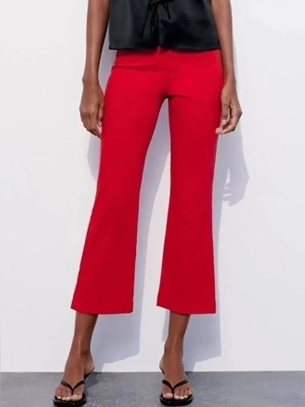 NWT ZARA Red Women’s Flare Pants